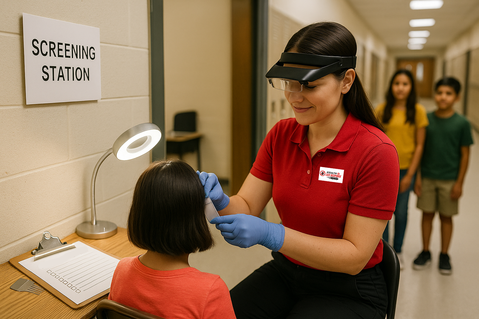 Lice screening kit with checklist Lice screening kit with checklist